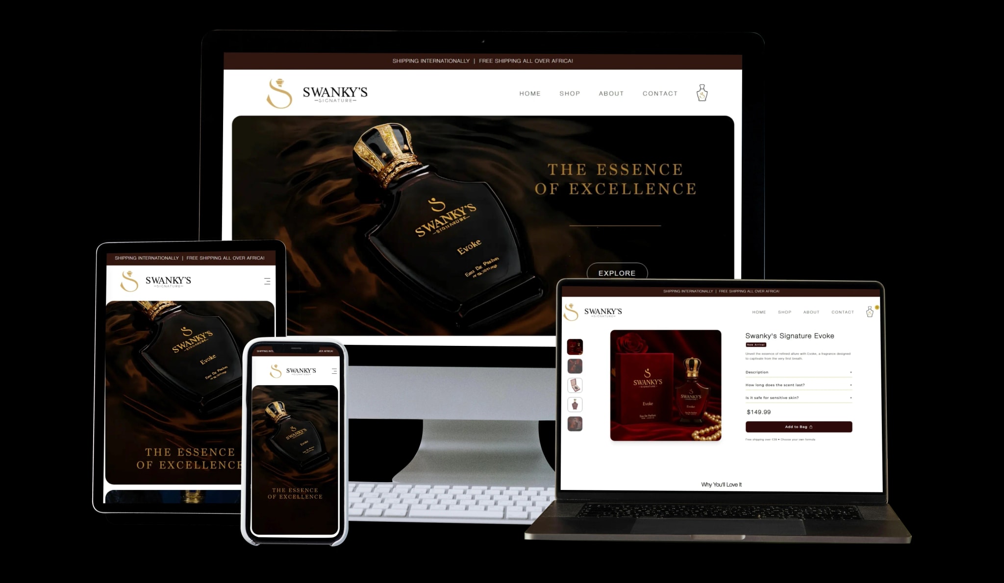 High fidelity identity showcase for Swanky Jerry